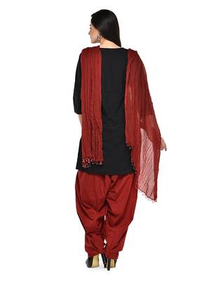 multicolor cotton Patiala with cotton Dupatta 4