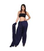 blue cotton Patiala with cotton Dupatta