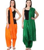 multicolor cotton Patiala with cotton Dupatta