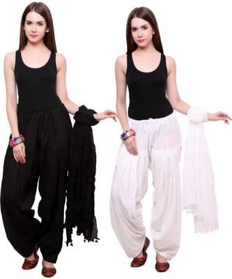 multicolor cotton Patiala with cotton Dupatta 1