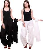 multicolor cotton Patiala with cotton Dupatta