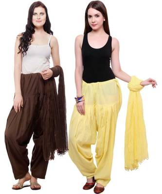 multicolor cotton Patiala with cotton Dupatta 1