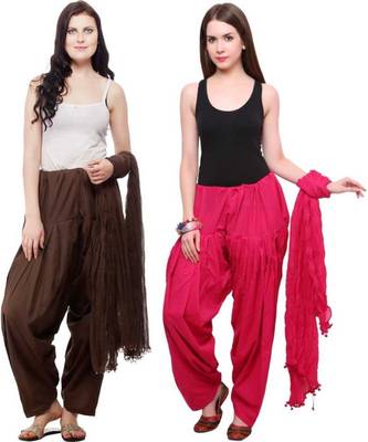 multicolor cotton Patiala with cotton Dupatta 1