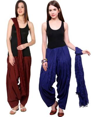 multicolor cotton Patiala with cotton Dupatta 1