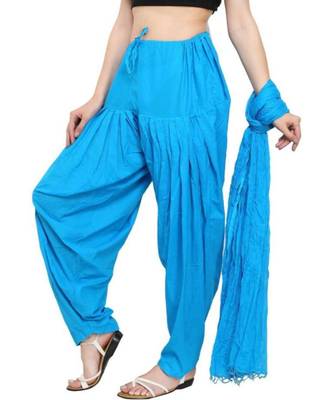multicolor cotton Patiala with cotton Dupatta 4