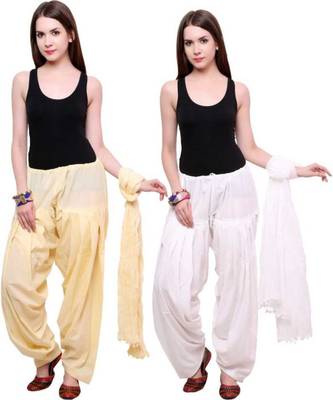 multicolor cotton Patiala with cotton Dupatta 1