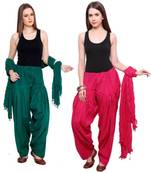 multicolor cotton Patiala with cotton Dupatta