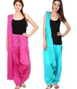 multicolor cotton Patiala with cotton Dupatta