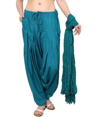 multicolor cotton Patiala with cotton Dupatta 3