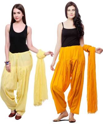 multicolor cotton Patiala with cotton Dupatta 1