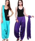 multicolor cotton Patiala with cotton Dupatta