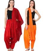 multicolor cotton Patiala with cotton Dupatta