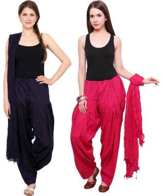 multicolor cotton Patiala with cotton Dupatta 1