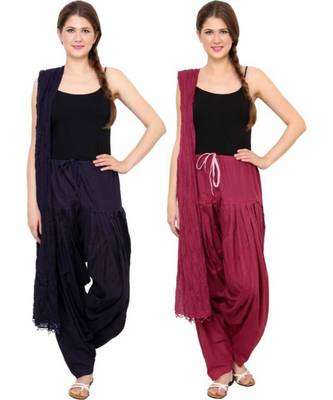 multicolor cotton Patiala with cotton Dupatta 1