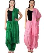 multicolor cotton Patiala with cotton Dupatta