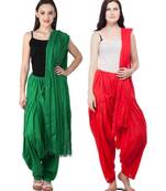 multicolor cotton Patiala with cotton Dupatta