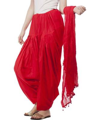 multicolor cotton Patiala with cotton Dupatta 4