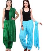 multicolor cotton Patiala with cotton Dupatta
