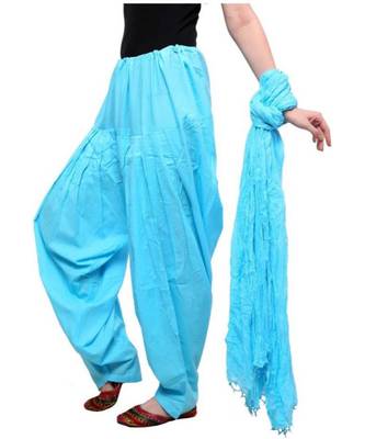 multicolor cotton Patiala with cotton Dupatta 4