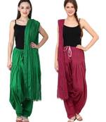 multicolor cotton Patiala with cotton Dupatta
