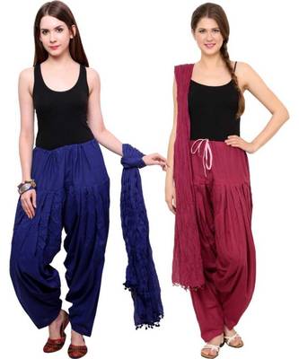 multicolor cotton Patiala with cotton Dupatta 1