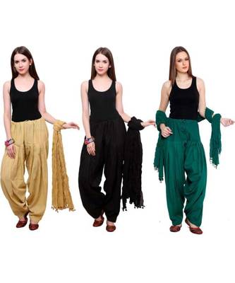 multicolor cotton Patiala with cotton Dupatta 1
