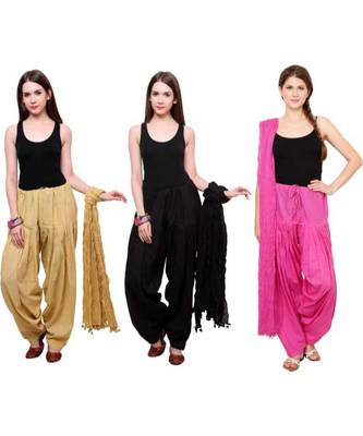 multicolor cotton Patiala with cotton Dupatta 1