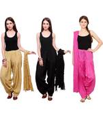 multicolor cotton Patiala with cotton Dupatta