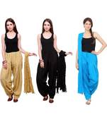 multicolor cotton Patiala with cotton Dupatta