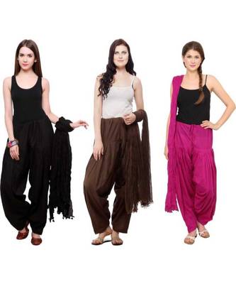 multicolor cotton Patiala with cotton Dupatta 1