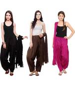 multicolor cotton Patiala with cotton Dupatta