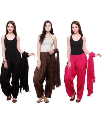 multicolor cotton Patiala with cotton Dupatta 1