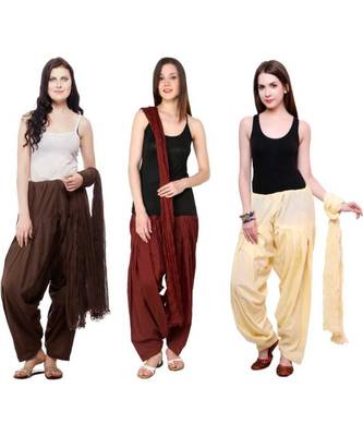 multicolor cotton Patiala with cotton Dupatta 1