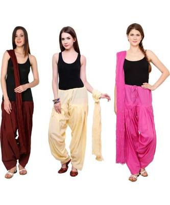 multicolor cotton Patiala with cotton Dupatta 1
