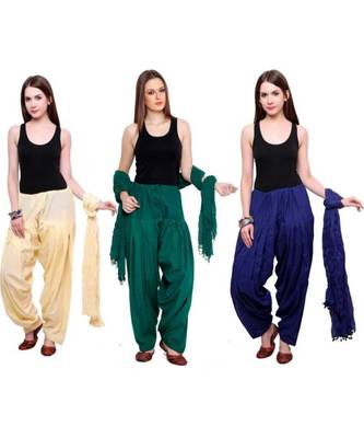 multicolor cotton Patiala with cotton Dupatta 1