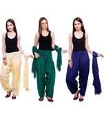 multicolor cotton Patiala with cotton Dupatta