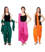 multicolor cotton Patiala with cotton Dupatta