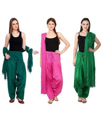 multicolor cotton Patiala with cotton Dupatta 1