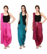 multicolor cotton Patiala with cotton Dupatta