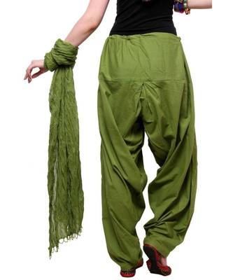 multicolor cotton Patiala with cotton Dupatta 4