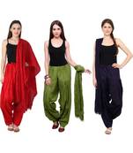 multicolor cotton Patiala with cotton Dupatta