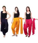 multicolor cotton Patiala with cotton Dupatta