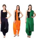 multicolor cotton Patiala with cotton Dupatta