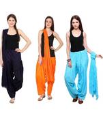 multicolor cotton Patiala with cotton Dupatta