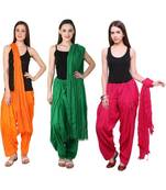 multicolor cotton Patiala with cotton Dupatta