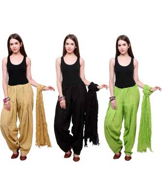 multicolor cotton Patiala with cotton Dupatta 1