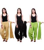 multicolor cotton Patiala with cotton Dupatta