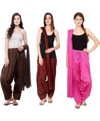 multicolor cotton Patiala with cotton Dupatta 1