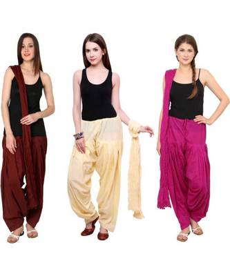 multicolor cotton Patiala with cotton Dupatta 1