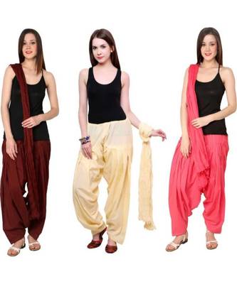 multicolor cotton Patiala with cotton Dupatta 1